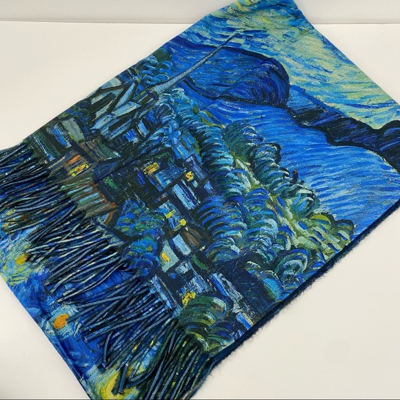 RESTOCK Gogh Starry Night Shawl Scarf - Picture 4 of 7